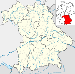 Burghausen ubicada en Baviera