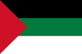 Флаг Хиджаза с 1917 по 1920, основанный на панарабских цветах.