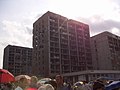 Zniszczone bloki mieszkalne w Groznym, 2006 rok