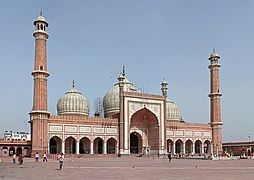 Mezquita Aljama de Delhi (1650-1656), la más grande de la India