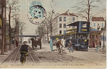 Boulevard de Courbevoie (actuel boulevard de Verdun).