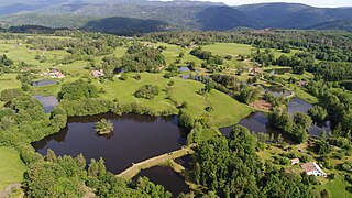 La région des Mille étangs, en Haute-Saône.