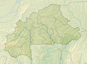 Voir sur la carte topographique du Burkina Faso