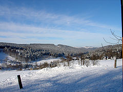 Rehefeld-Zaunhaus im Winter