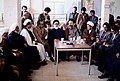 از چپ: ملامحمد ربیعی، احمد مفتی‌زاده، طالقانی، سید محمد بهشتی، اکبر هاشمی رفسنجانی و ابوالحسن بنی‌صدر