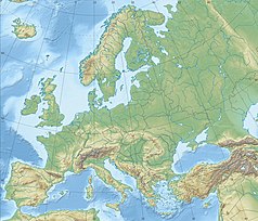Mapa konturowa Europy, na dole znajduje się punkt z opisem „Półwysep Bałkański”