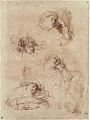 «Четыре наброска Саскии» (1635, Роттердам).