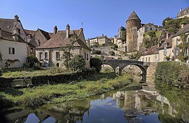 The Pinard Bridge in Semur-en-Auxois