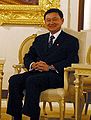 Thaksin in 2002 at Government House in Bangkok.