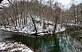 Bend in the Wissahickon Creek in winter
