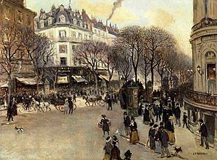 Jean-François Raffaëlli, Boulevard des Italiens (vers 1900).