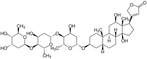 Strukturformel von Digoxin