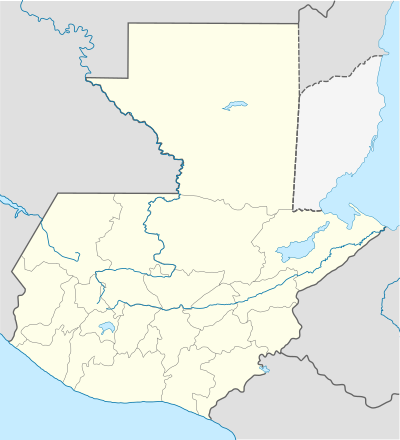 Mapa konturowa Gwatemali