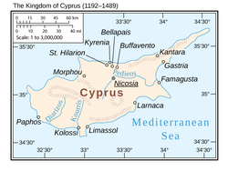 Местоположба на Кипар