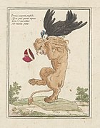 Le Coq vainc le Lion de la République de Venise (1797).