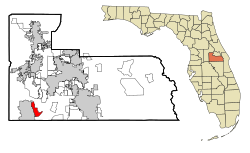 Location in Orange County and the state of Florida