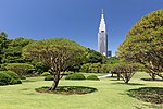 Thumbnail for File:Shinjuku Gyoen National Garden and NTT DoCoMo Yoyogi Building, Tokyo, Japan.jpg