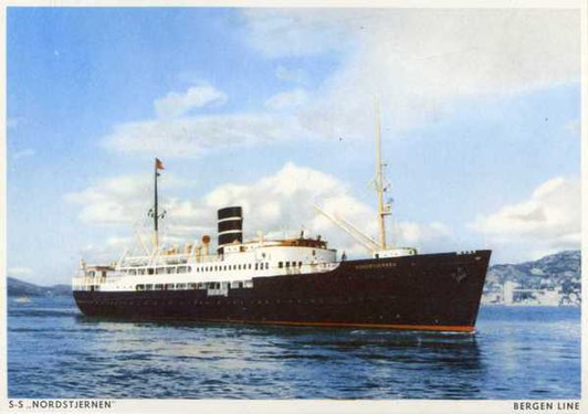 DS «Nordstjernen» var et hurtigruteskip sjøsatt i 1937, sank i 1954