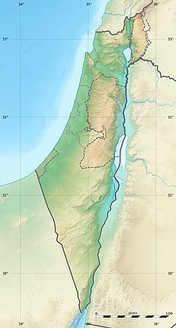 Tel Aviv på kartan över Israel