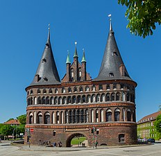 La porte de Holstein à Lübeck, Allemagne