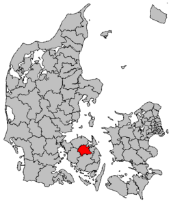 Locatie van gemeente Odense