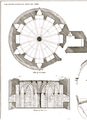 Turm von Somerton Castle. Illustration von James Sandby Padley