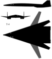 Tavole prospettiche del Sukhoi T-4MS