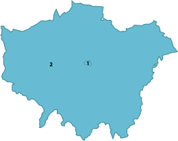 Grande Londra – Mappa