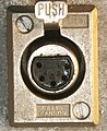 Female XLR5 panel connector