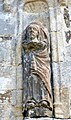 Façade de la chapelle Saint-Trémeur : statue de saint Trémeur