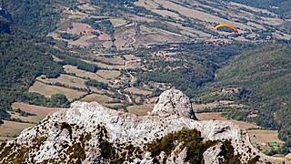 Parapente au-dessus du « fantôme ».