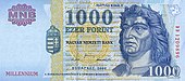 1000 Forint Vorderseite