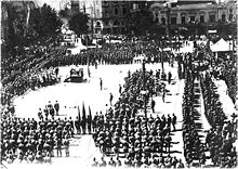 Large military gathering in Tbilisi