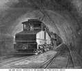 Rollen-Sche­ren­strom­ab­neh­mer bei der Bal­ti­mo­re and Ohio Rail­road 1895