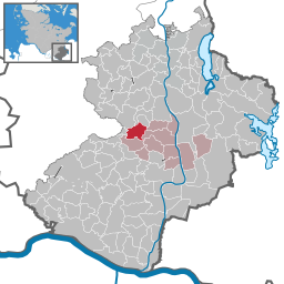Läget för kommunen Borstorf i Kreis Herzogtum Lauenburg