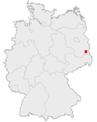 Vị trí Cottbus trong nước Đức
