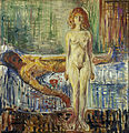 «Marats død II», 1907, olje på lerret, 153x148 cm, Munchmuseet Foto: Google Art Project