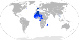 Unione francese - Localizzazione