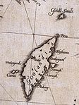 Karta över Gotland från 1626.