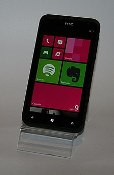 A HTC Titan kezdőképernyője