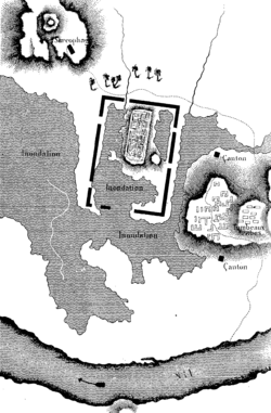 சைஸ் நகரத்தின் வரைபடம், 1828