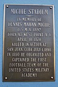 Plaque honoring Dennis Michie