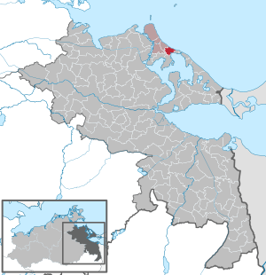 Li position de Zinnowitz in Mecklenburg-Vorpommeria