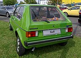 VW Golf (1975–1977) mit begradigtem Heckabschlussblech