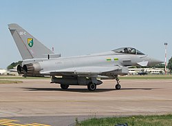 A RAF ZJ992 lajstromú, Tranche 1 Block 2 sorozatú Eurofighter Typhoon FGR.4 repülőgépe