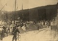Le port de Port-Launay à la fin du XIXe siècle : les tas de sable sur le quai