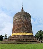 A Buddhist pagoda in stone