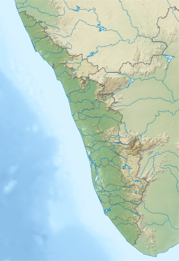 Location of Mananachira lake within Kerala