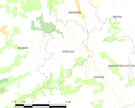 Mapa obce Vigeville