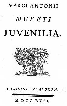 La verko Juvenilia, publikigita en 1562